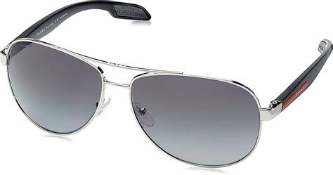 prada linea rossa ps 53ps-1bc5w1|Prada Linea Rossa Lifestyle PS 53PS 1BC5W1 Steel Metal .